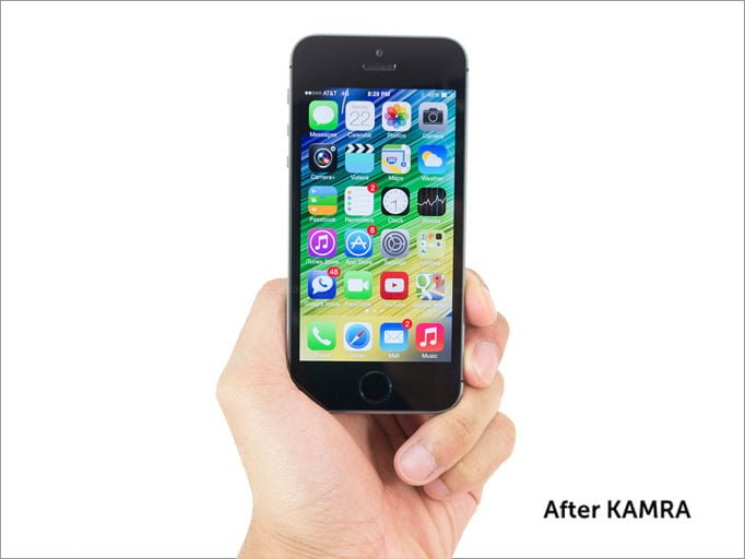 IPhone After KAMRA Inlay.